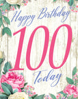 "100 Today Flower Cage" - 3D Pop Up Greetings Card