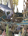 "Sunken Galleon" - 3D Pop Up Greetings Card