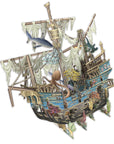 "Sunken Galleon" - 3D Pop Up Greetings Card
