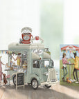 "Coffee Truck" - 3D Pop Up Greetings Card