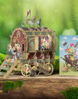 "Mouse Caravan" - 3D Pop Up Greetings Card
