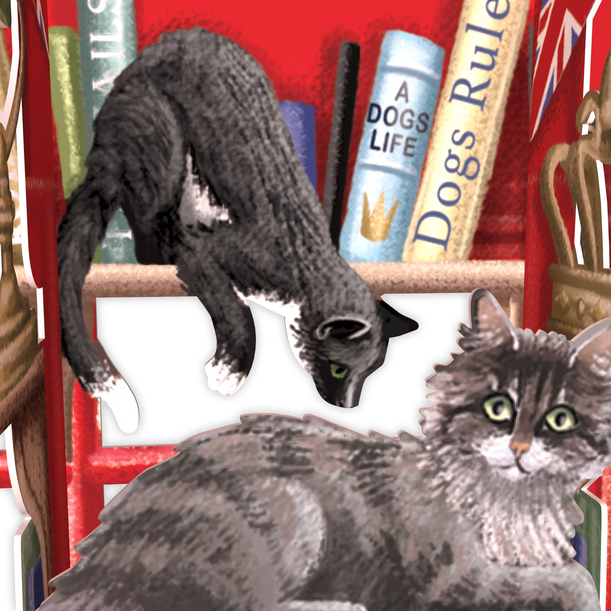 "Dog & Bone" - 3D Pop Up Greetings Card