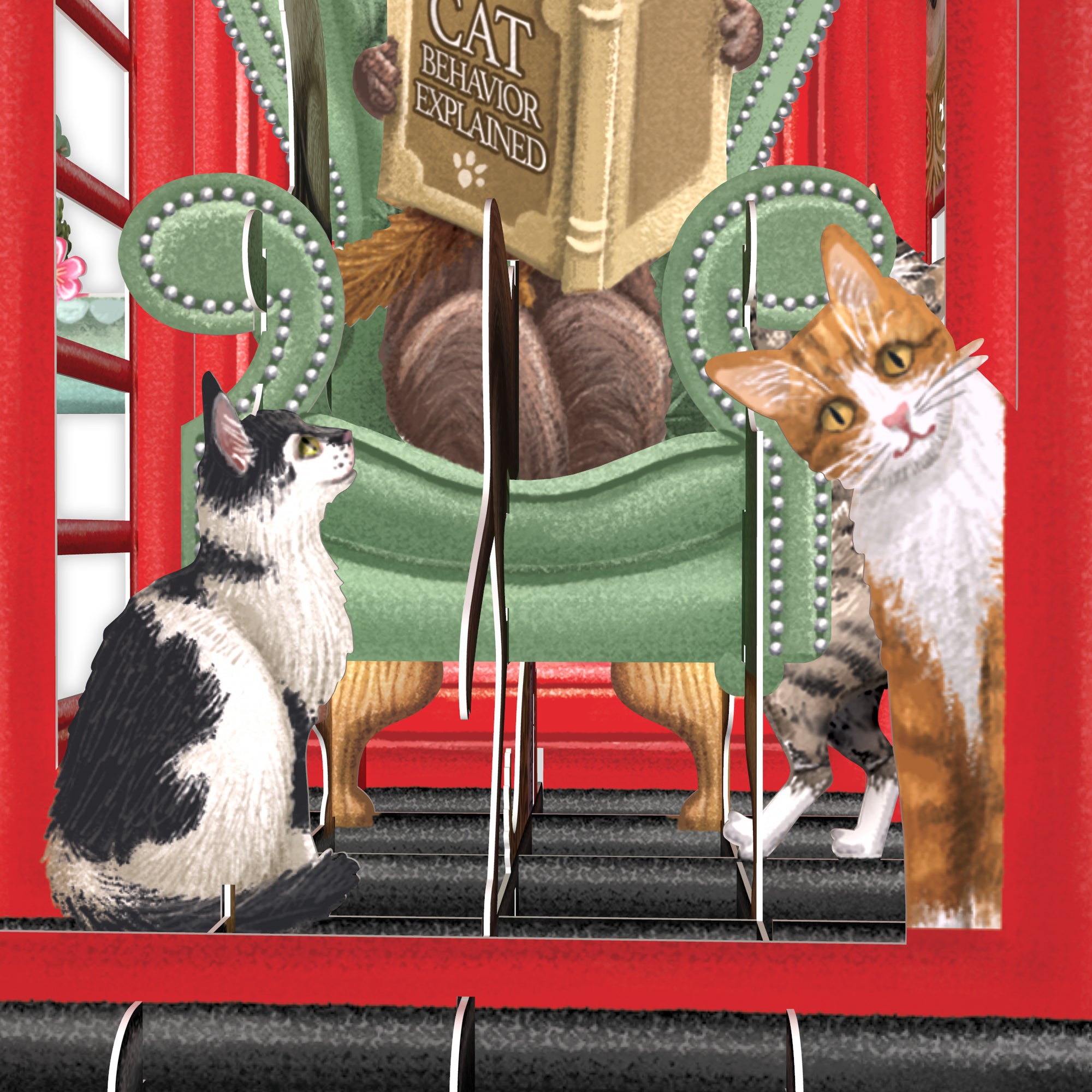 "Dog & Bone" - 3D Pop Up Greetings Card