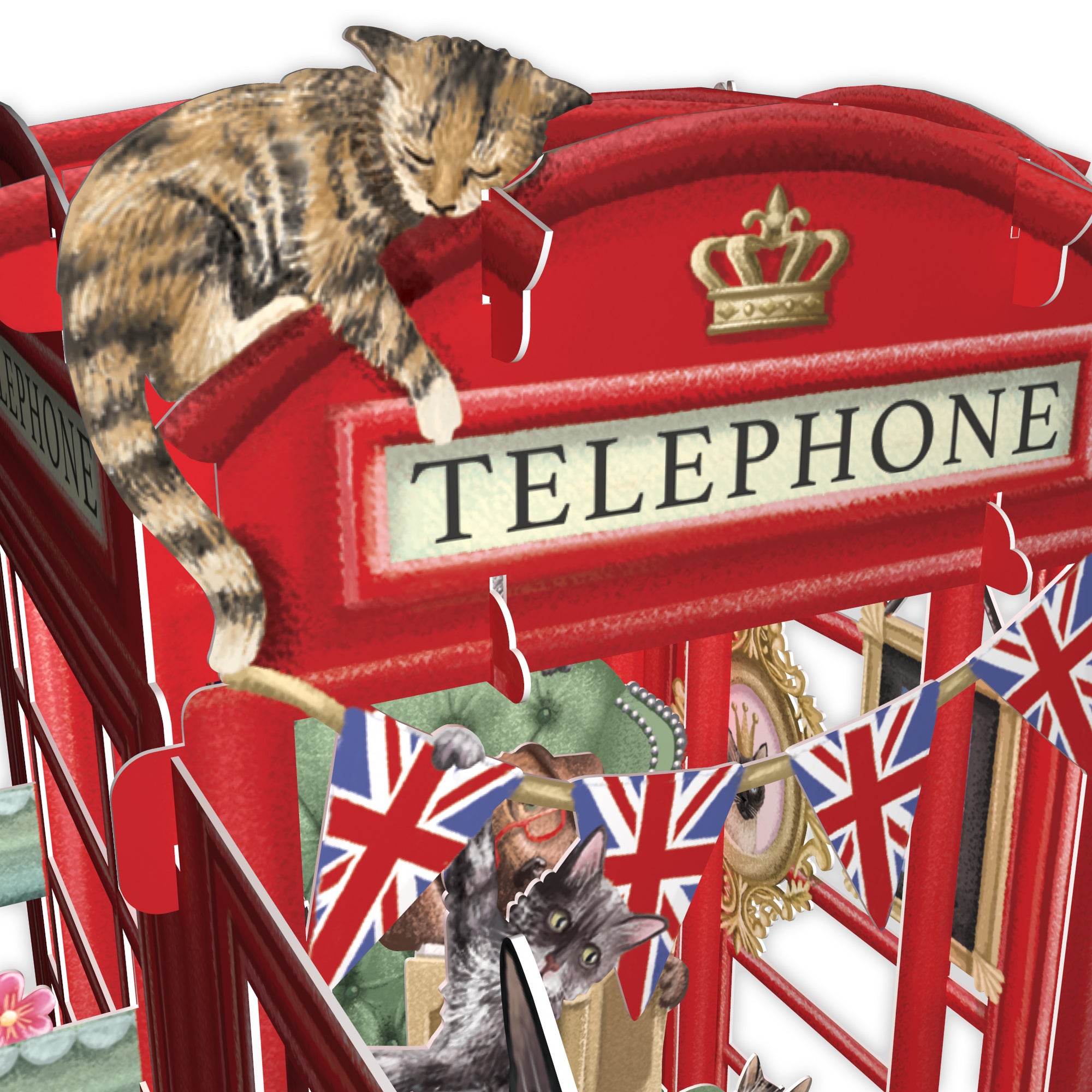 "Dog & Bone" - 3D Pop Up Greetings Card