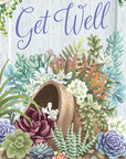 "Succulent Love" Get Well- 3D Pop Up Greetings Card