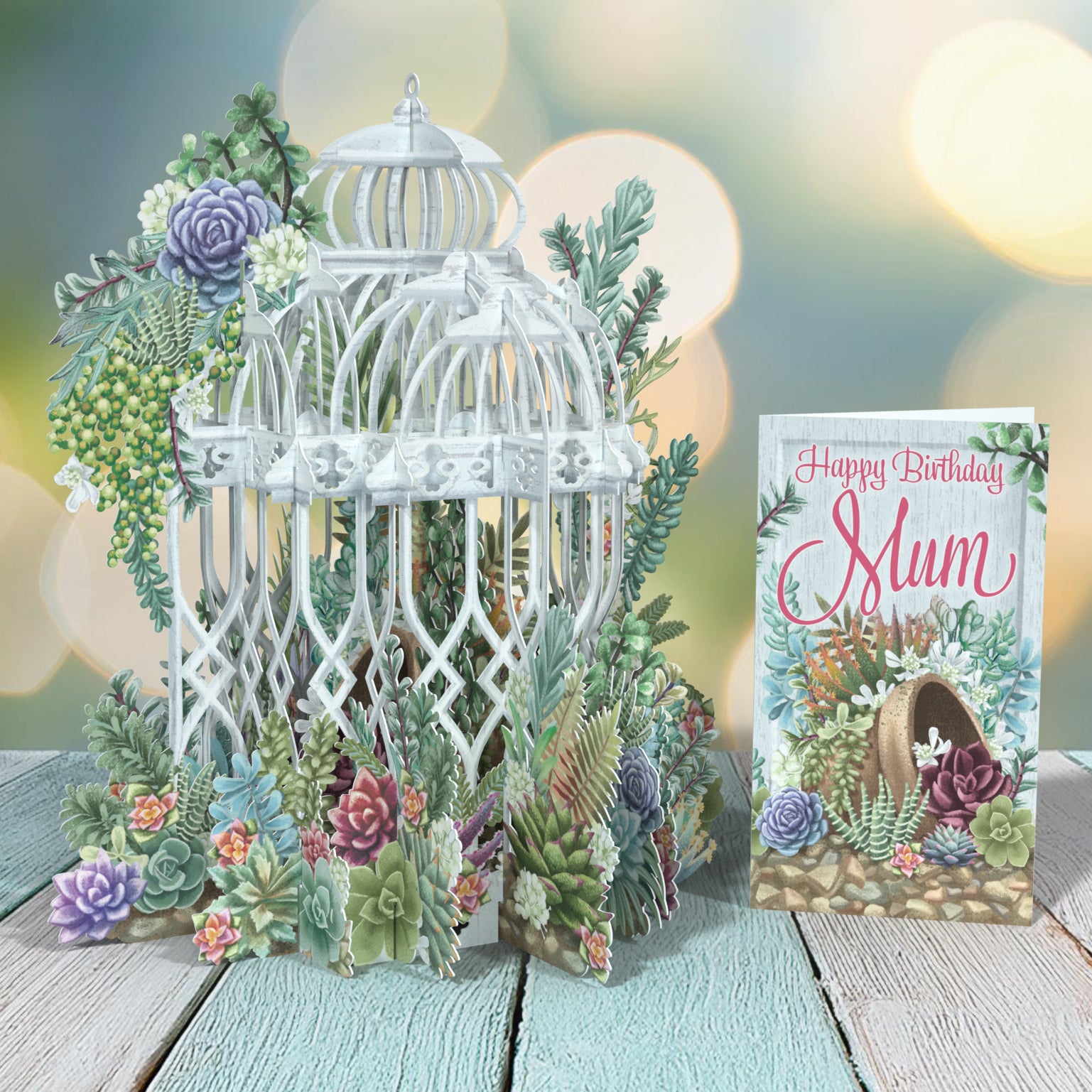 birthday succulent pop up card Succulent Love