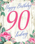 "90 Today Flower Cage" - 3D Pop Up Greetings Card