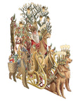 "Santa's Dog Sleigh" - 3D Pop Up Christmas Card
