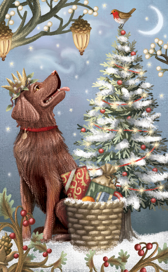 "Santa's Dog Sleigh" - 3D Pop Up Christmas Card