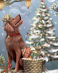 "Santa's Dog Sleigh" - 3D Pop Up Christmas Card