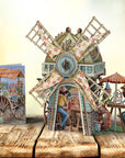 "The Windmill Tea Shop" - 3D Pop Up Greetings Card