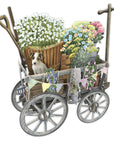 "Goat Cart" - 3D Pop Up Greetings Card