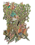 "Fairy House" - 3D Pop Up Greetings Card