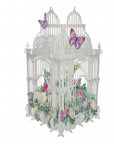 3D Pop Up Flower Cage White