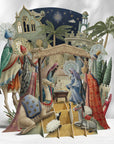3D Pop Up Christmas Card Nativity XTW024