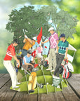 Me&McQ 3D Card Golfers Pop Up Card