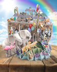 3D Pop Up Car Noah's Ark TW029