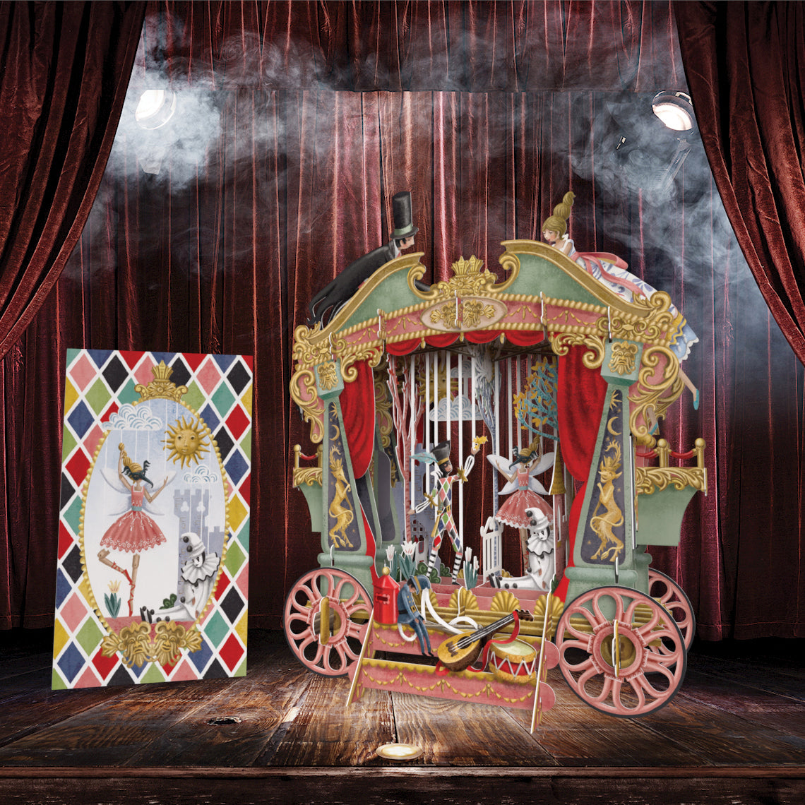3D Pop UP Card Puppet Theatre 3D027