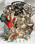 3D Pop Up Christmas Card Santa's Woodland XTW021