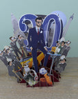 30th Birthday Man - Top of the World Pop Up Greetings Card