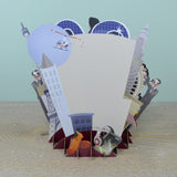 30th Birthday Man - Top of the World Pop Up Greetings Card