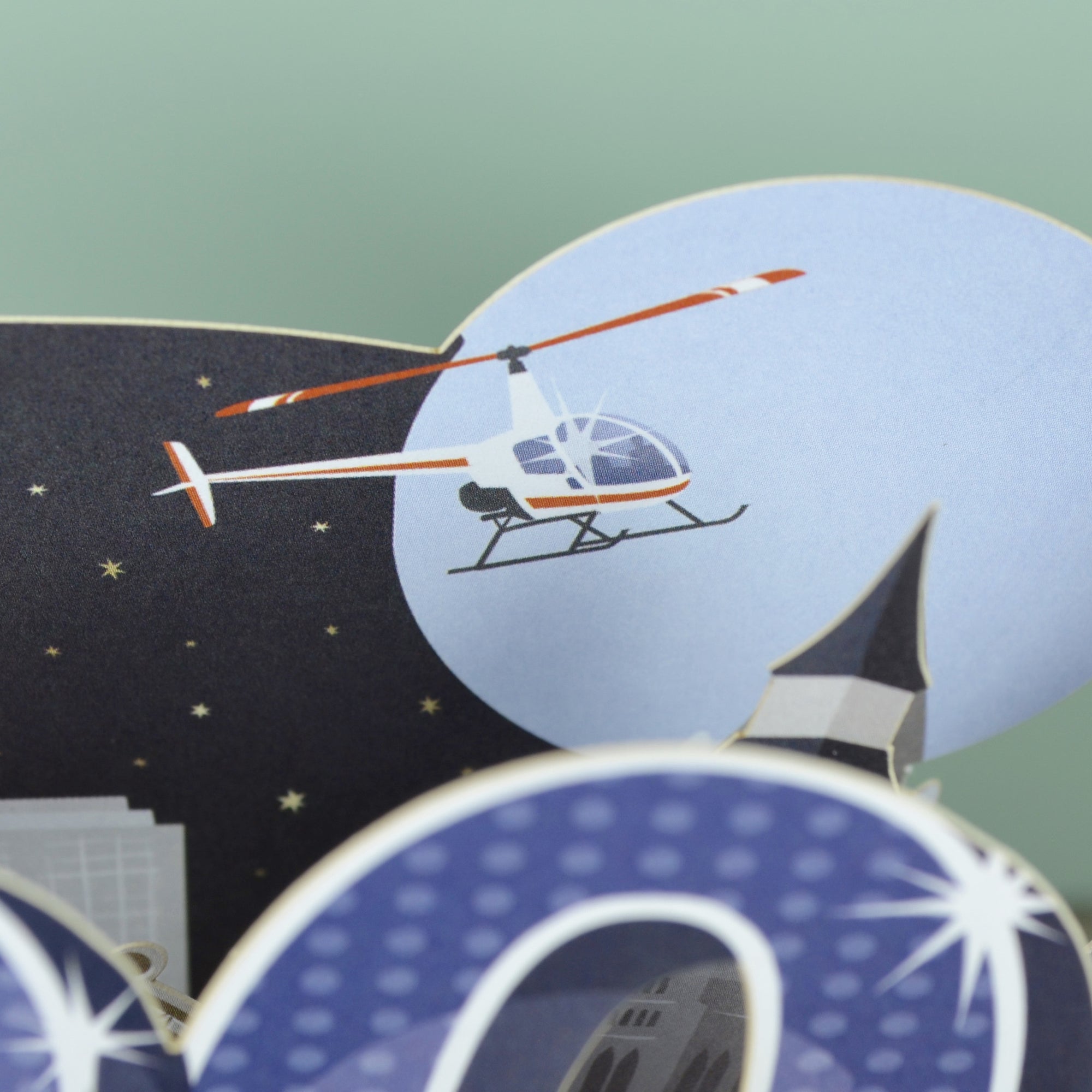 30th Birthday Man - Top of the World Pop Up Greetings Card