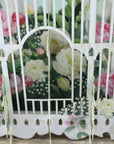 "85 Today Flower Cage" - 3D Pop Up Greetings Card