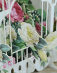 "90 Today Flower Cage" - 3D Pop Up Greetings Card