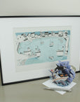 St Ives: The Whole Harbour Print A3 - Reuben McHugh