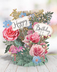 Me&McQ 3D Card Flower Birthday Pop Up Card TW030