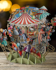 Carousel Capers - Top of the World Pop Up Greetings Card