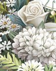 "White Flowers" - Top of the World Pop Up Greetings Card