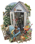 "Shed Quarters" - Top of the World Pop Up Greetings Card