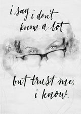 "Trust Me" Art Poster