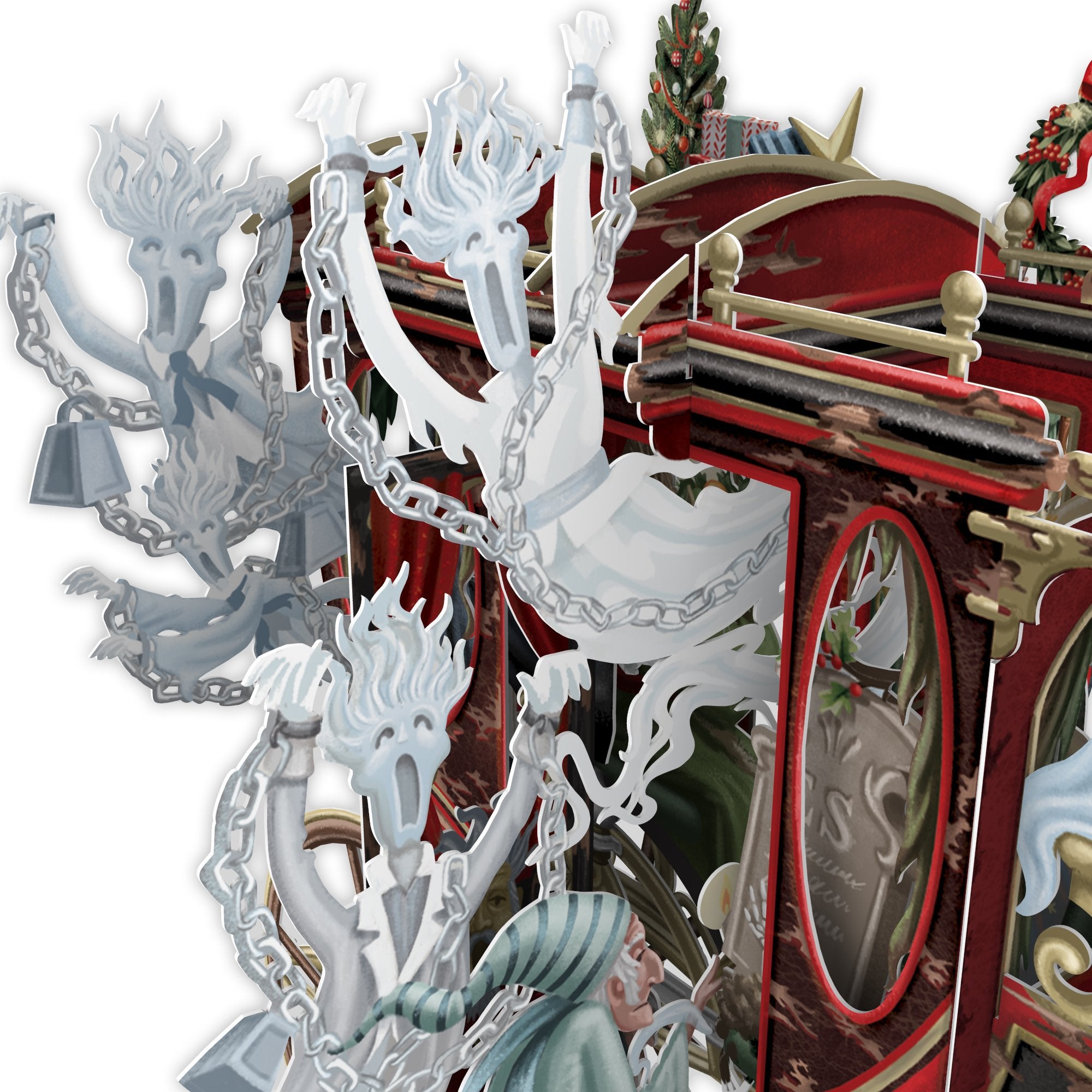 "Christmas Carol" - 3D Pop Up Christmas Card