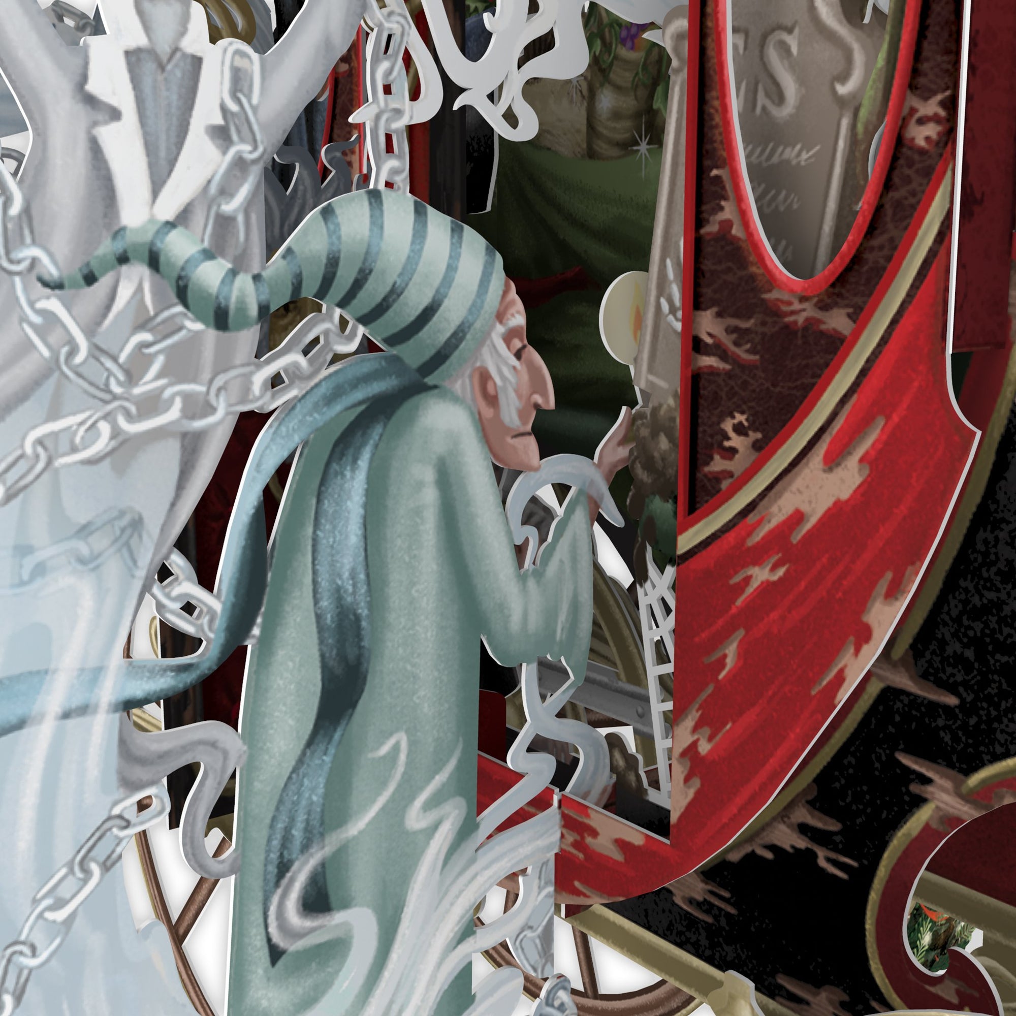 "Christmas Carol" - 3D Pop Up Christmas Card