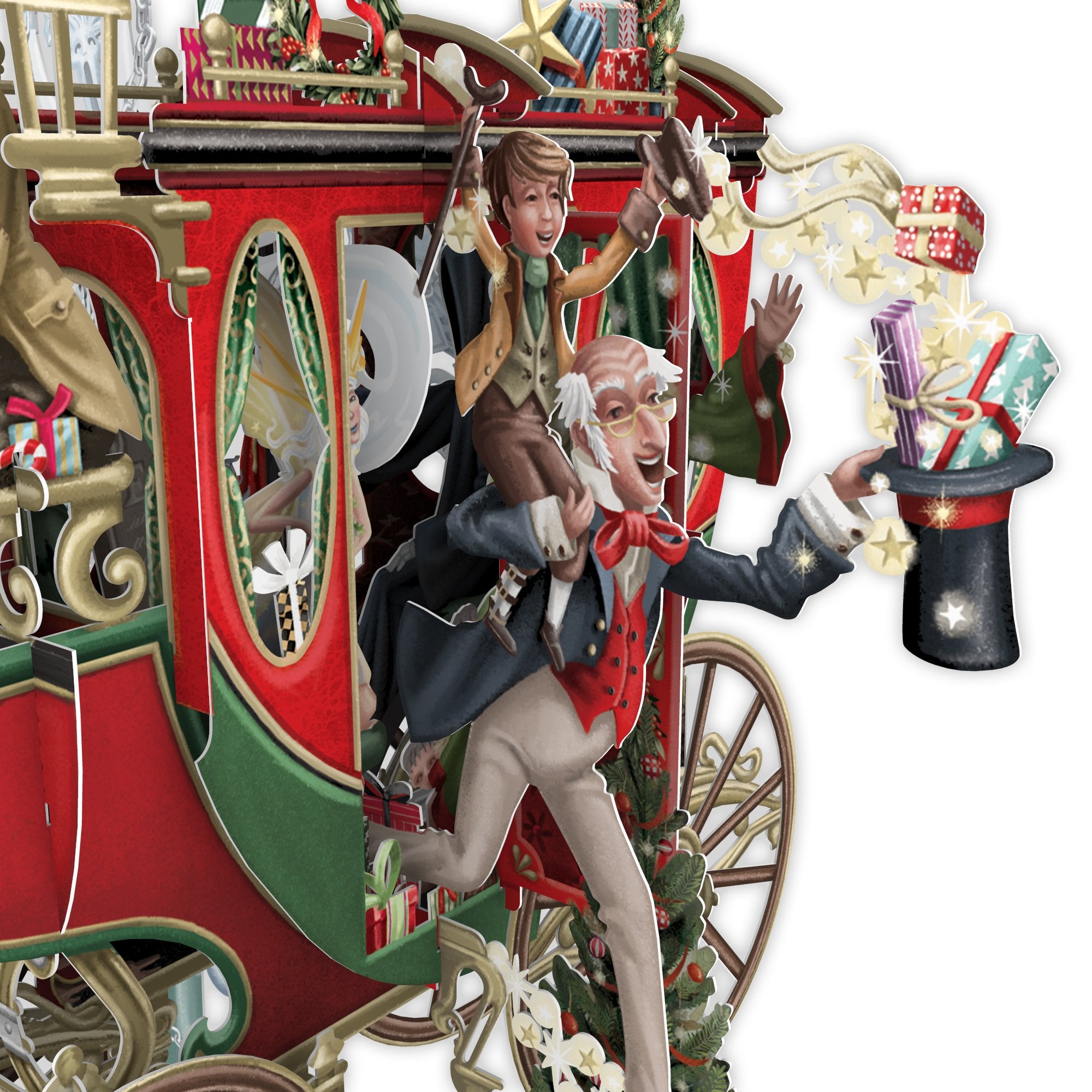 "Christmas Carol" - 3D Pop Up Christmas Card