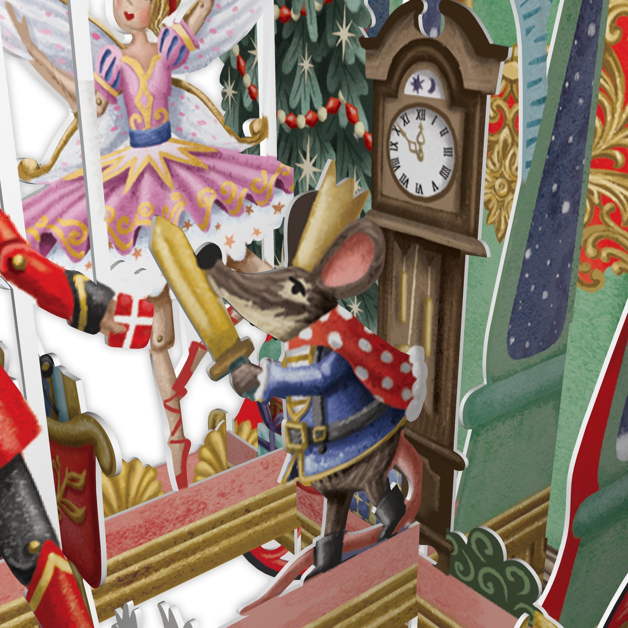 "Christmas puppets" - 3D Pop Up Christmas Card