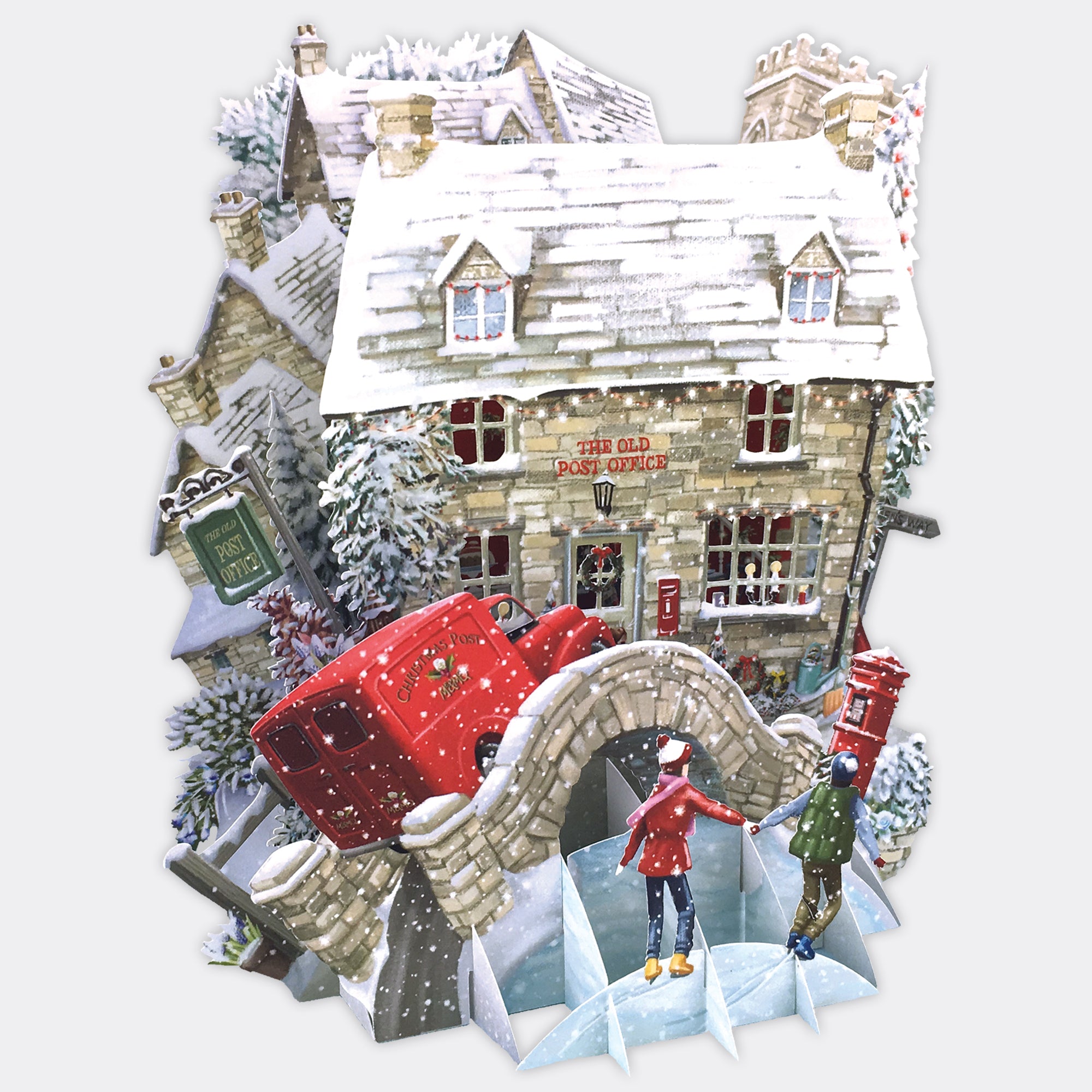 The Old Post Office Pop Up Card