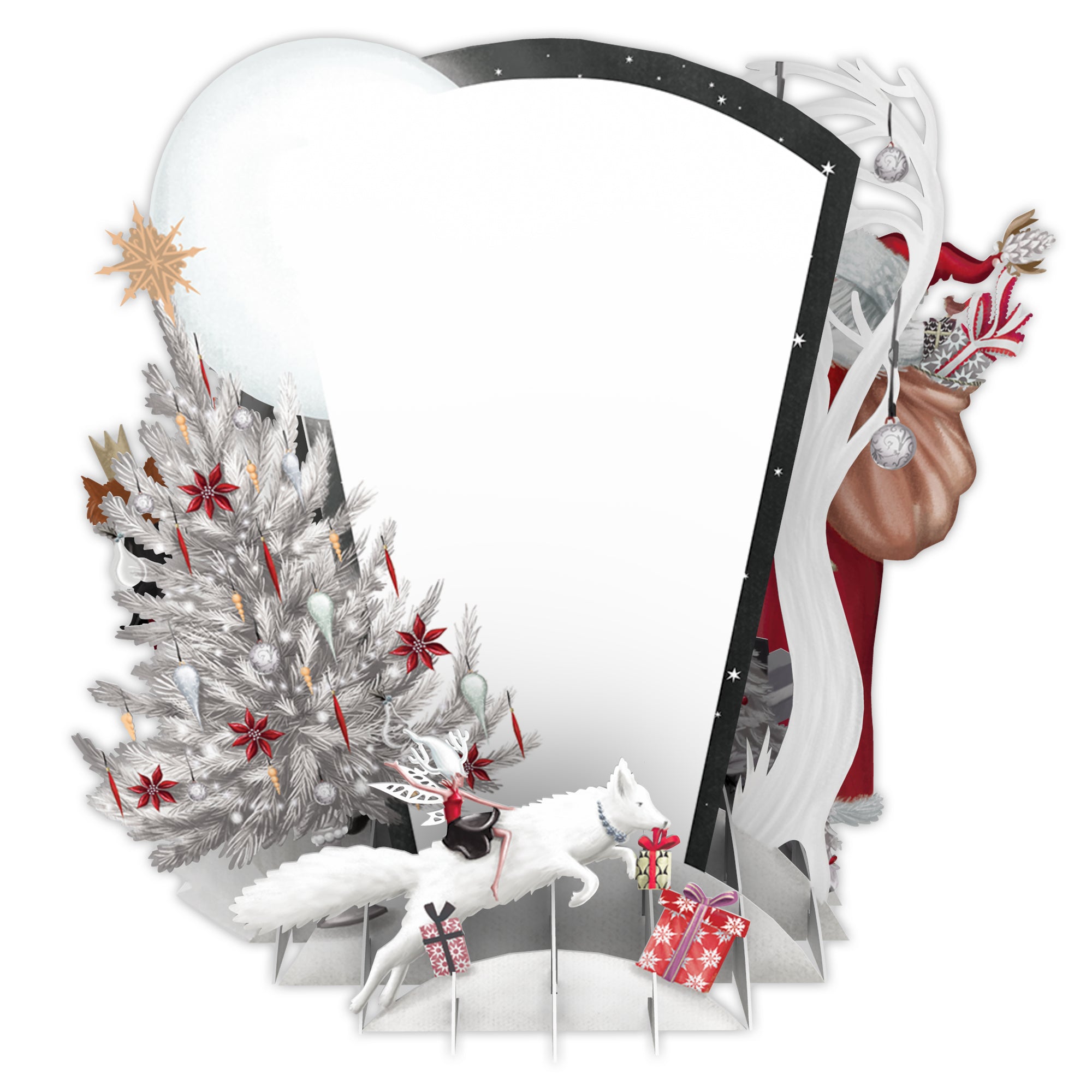 Santa & Fairy Pop Up Christmas Card