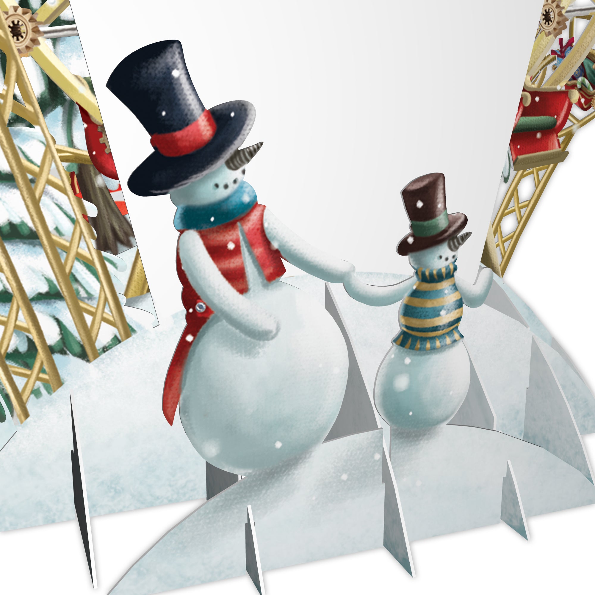 "Christmas Carousel" - Top of the World Christmas Card