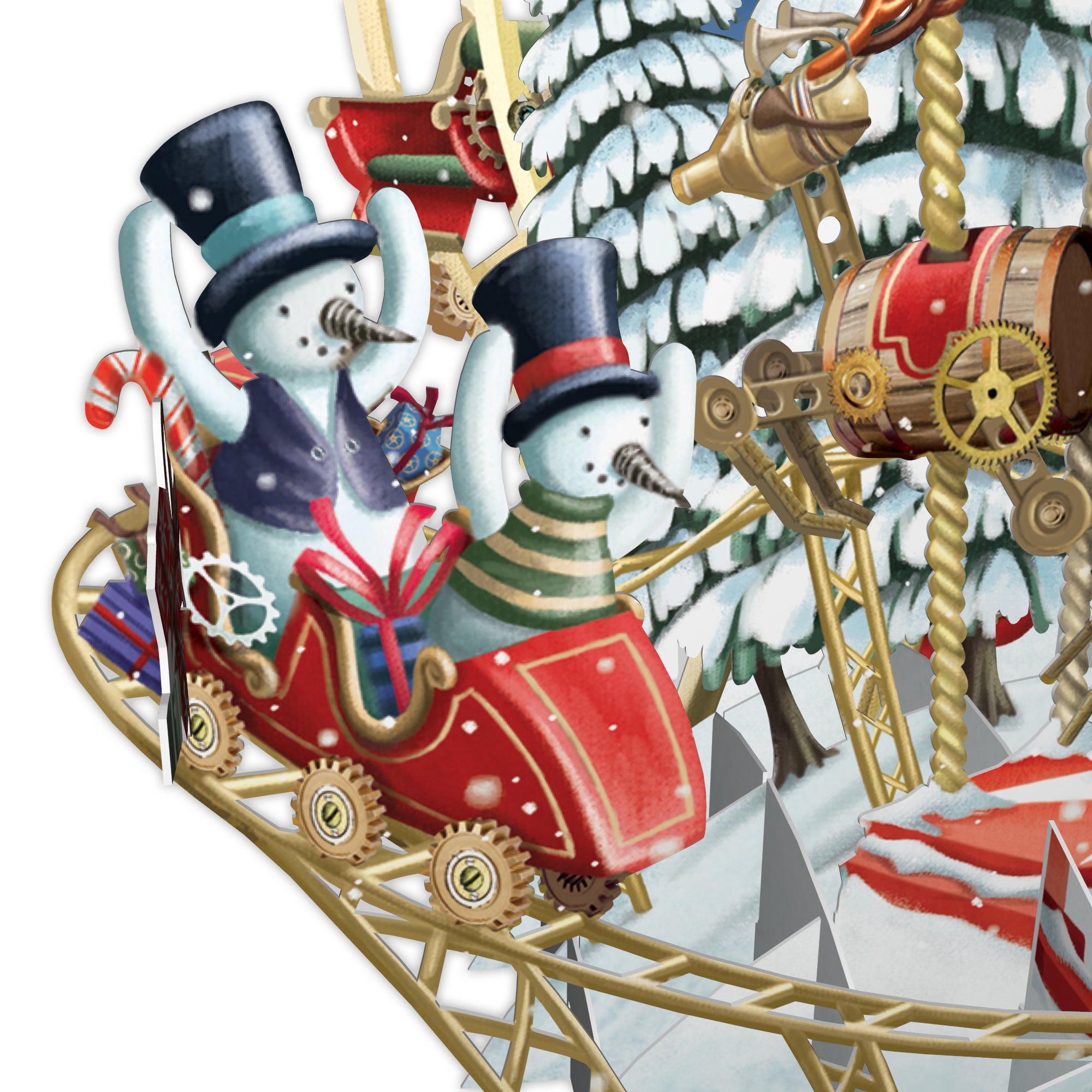 "Christmas Carousel" - Top of the World Christmas Card