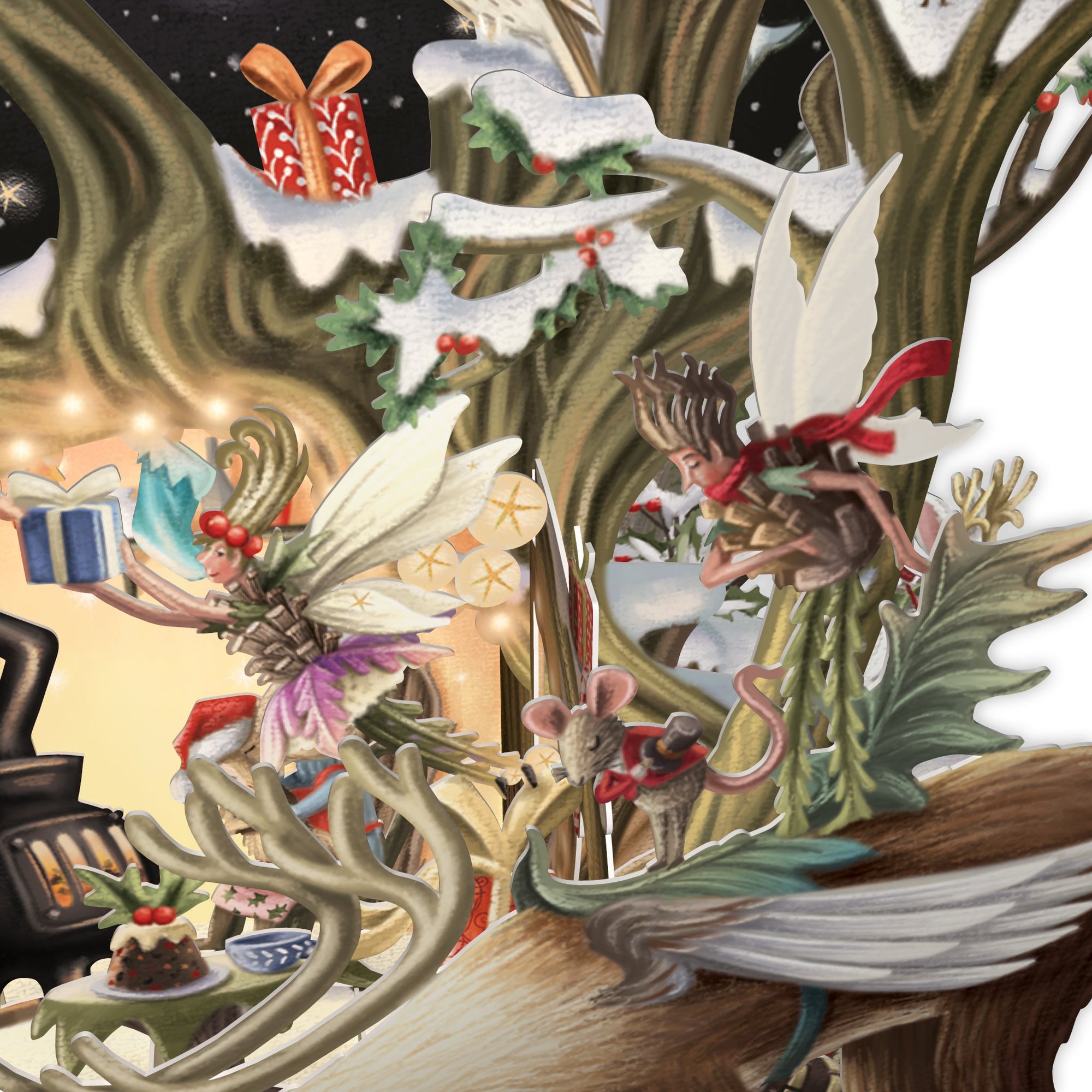 "Santa's Woodland" - Top of the World Christmas Card