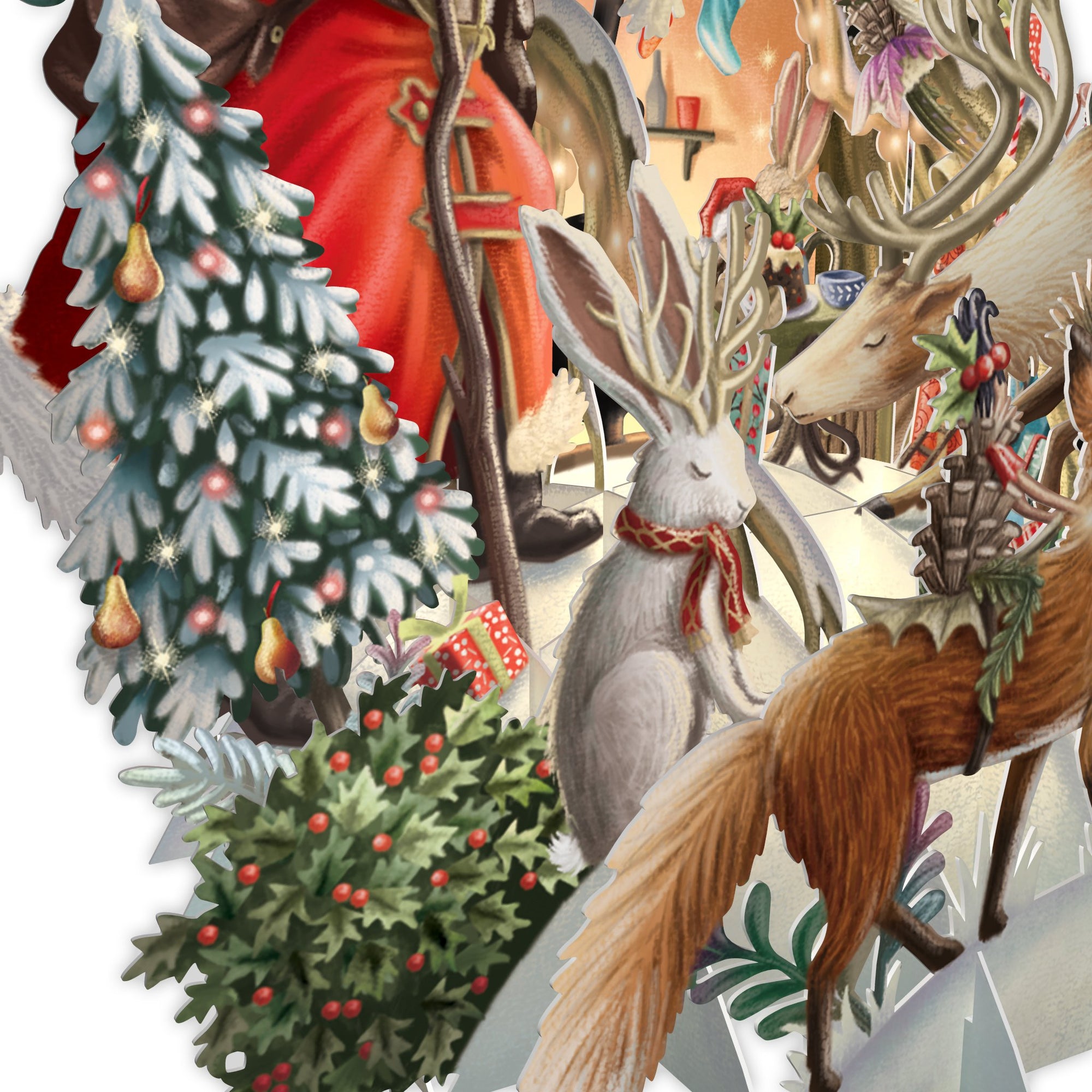 "Santa's Woodland" - Top of the World Christmas Card