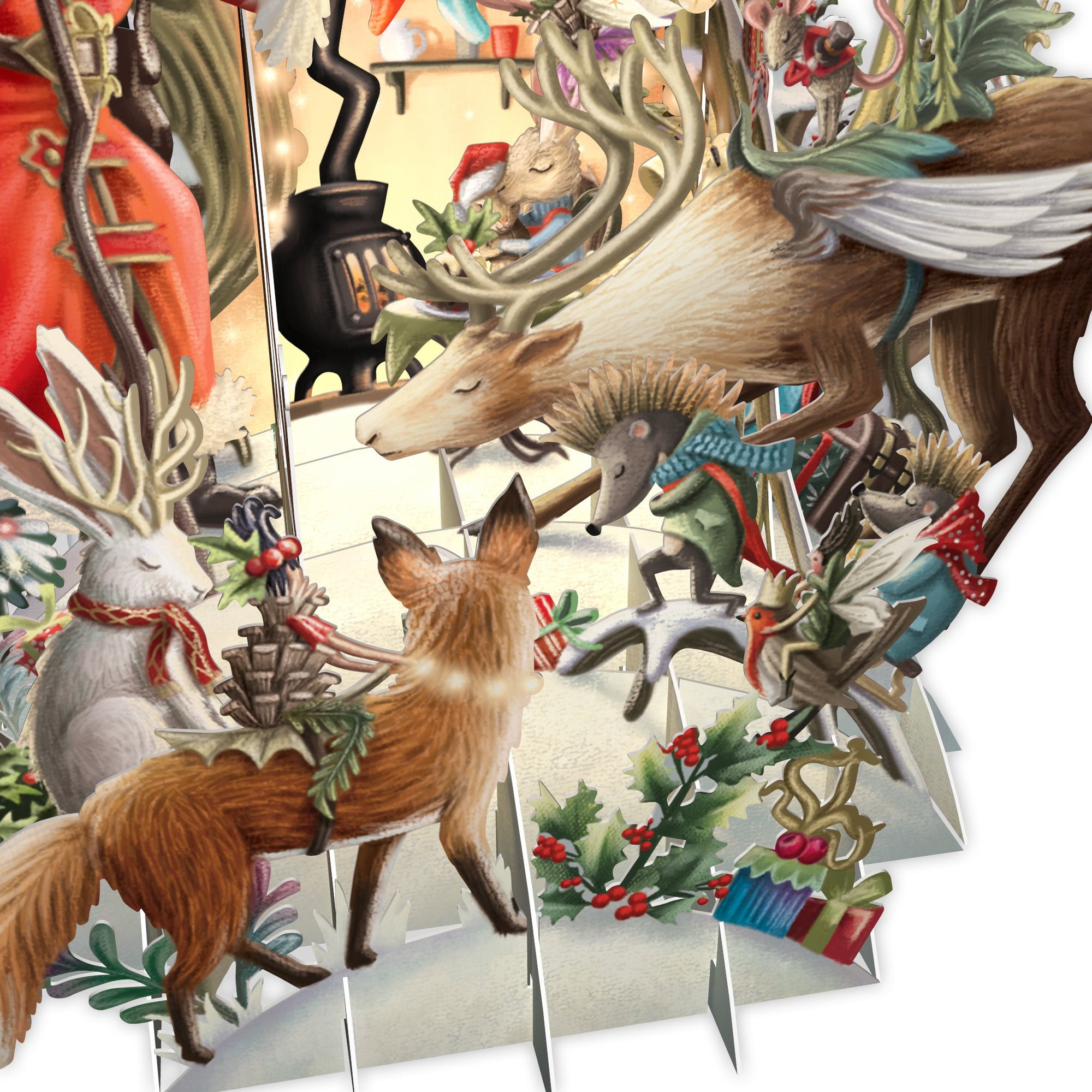 "Santa's Woodland" - Top of the World Christmas Card