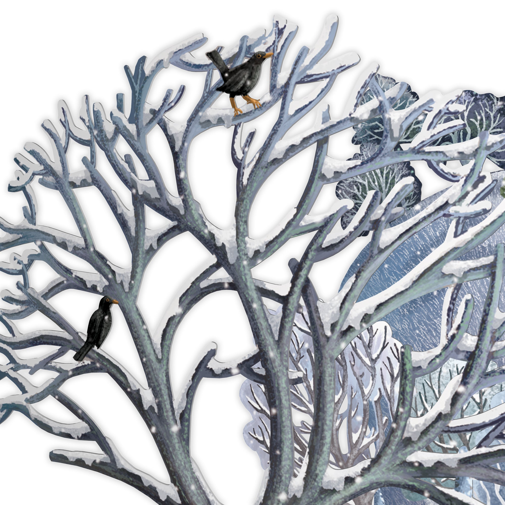 "Silent Night" - Top of the World Card