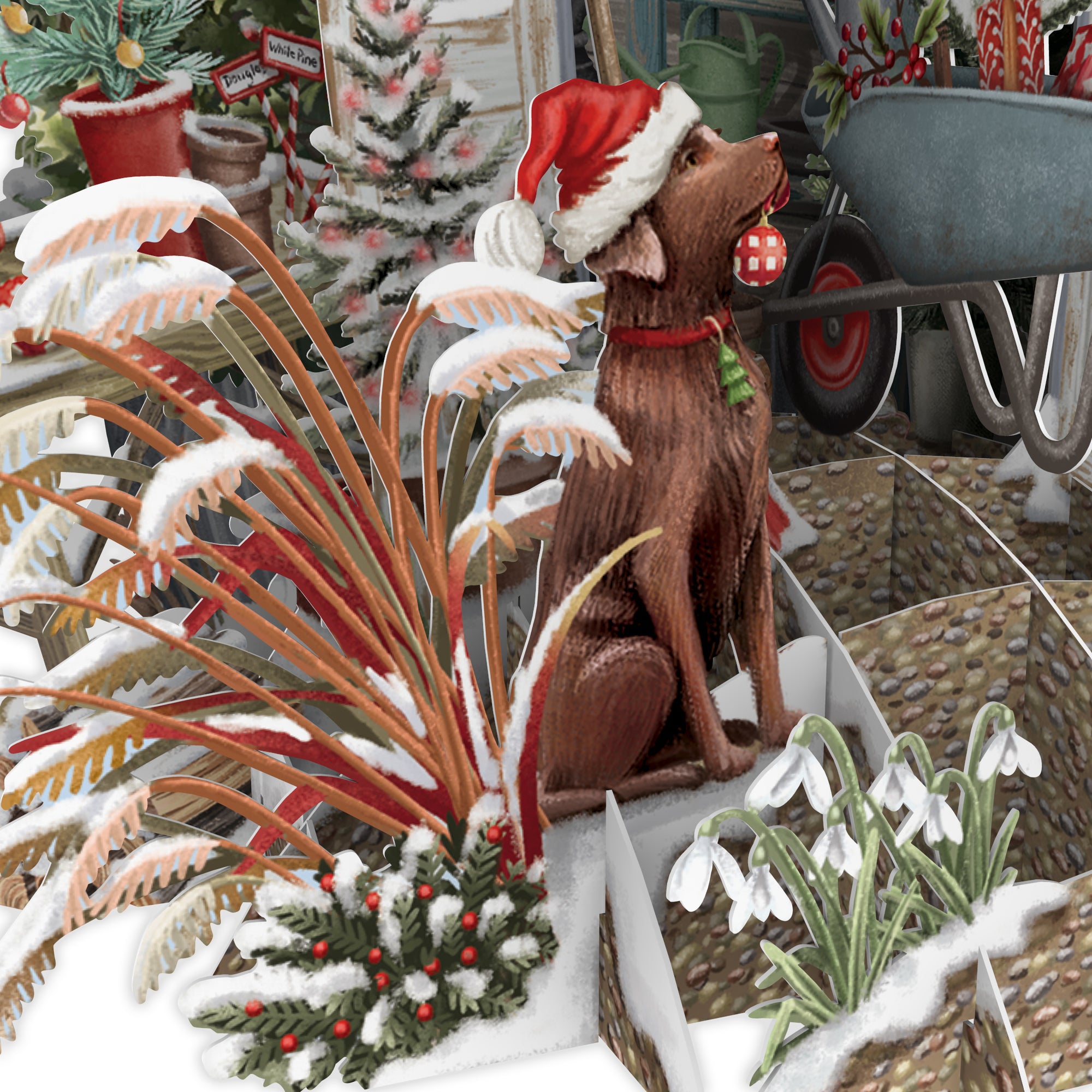 "Santa's Shed" - Top of the World Christmas Card