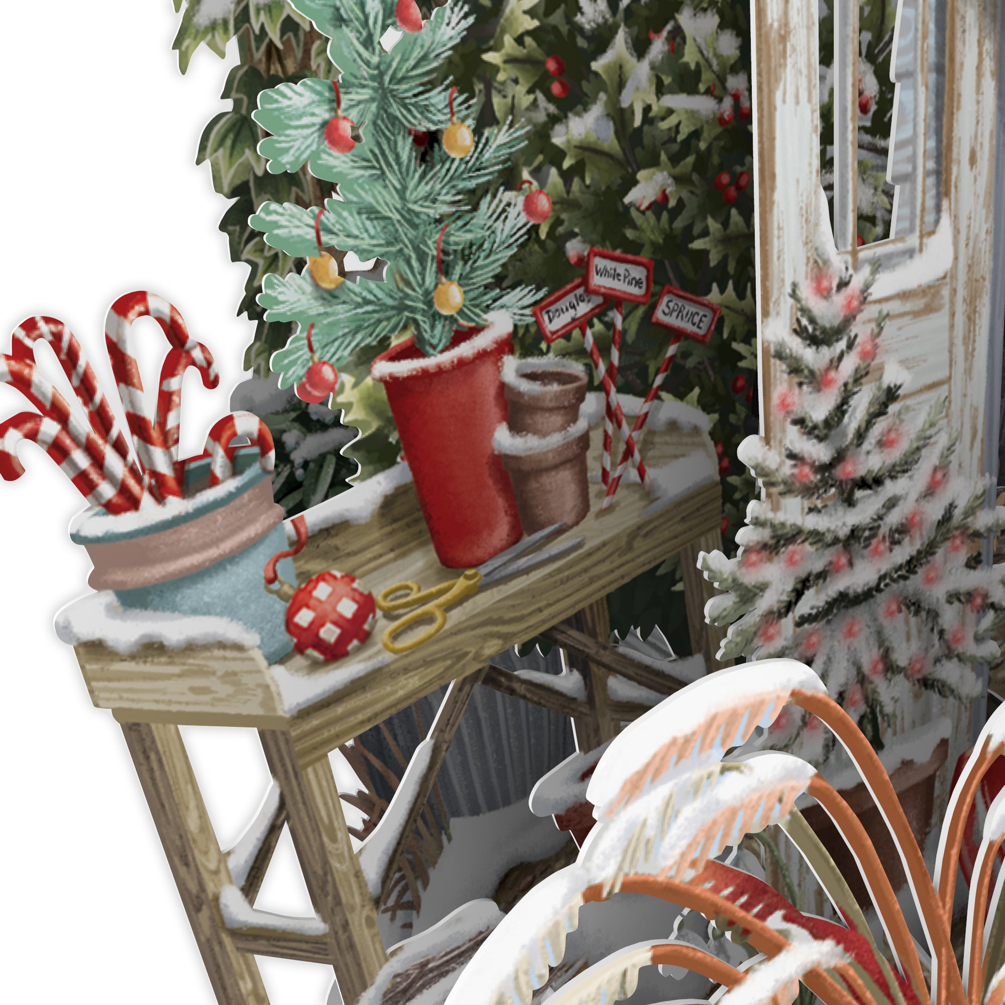 "Santa's Shed" - Top of the World Christmas Card