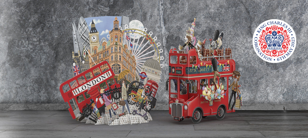 Me&McQ 3D Card london Collection Pop Up Cards