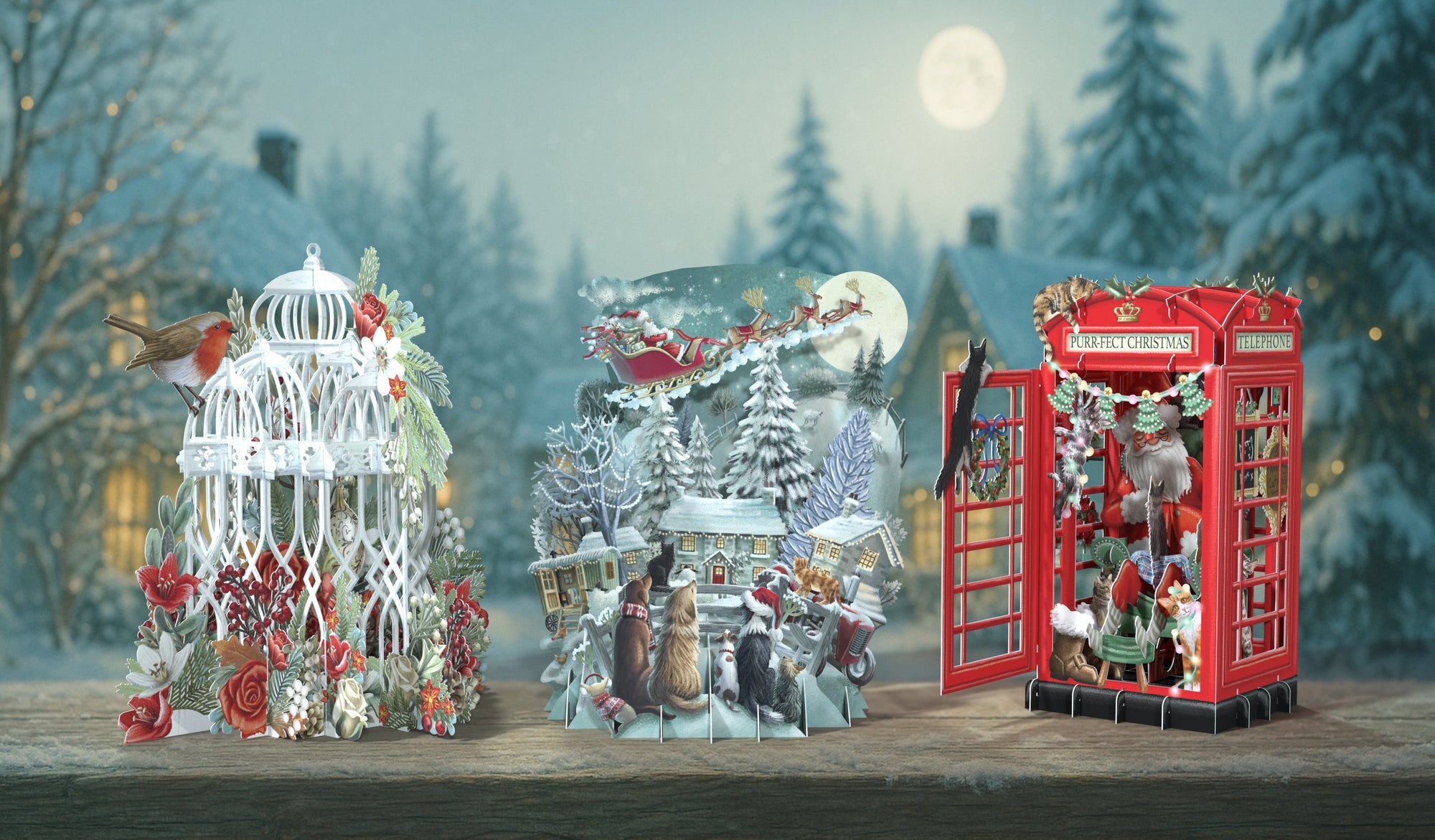 3D & Top of The World Christmas Cards